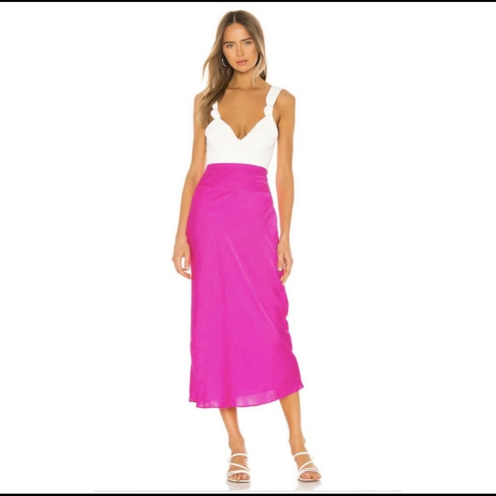 Free People Normani Bias High Rise Midi Skirt